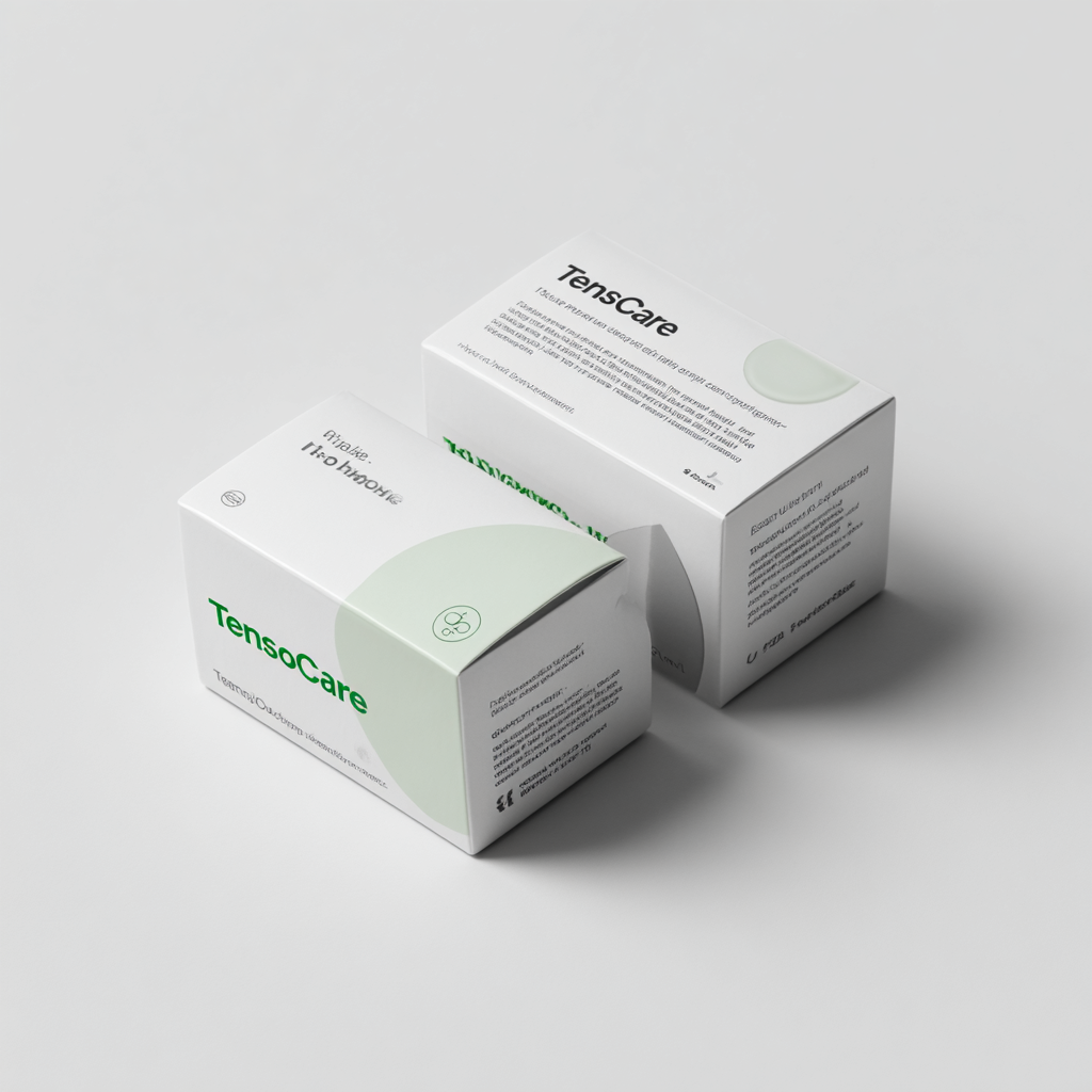 product package on neutral background